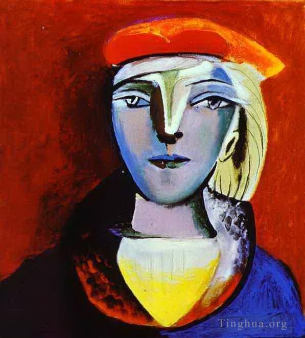 巴勃罗·毕加索 当代油画作品 -  《玛丽·特蕾莎·沃尔特,2,1937》