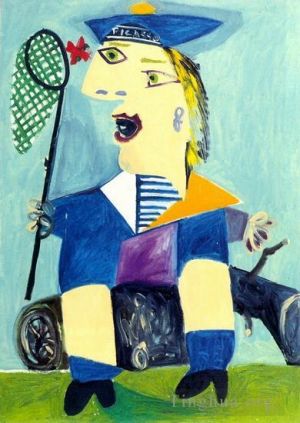 巴勃罗·毕加索的当代艺术作品《玛雅人在海洋中,1938》