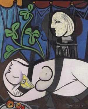 巴勃罗·毕加索的当代艺术作品《裸体绿叶和半身像,1932》