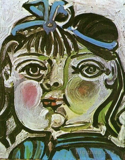 巴勃罗·毕加索 当代油画作品 -  《帕洛玛,1951》