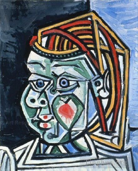 巴勃罗·毕加索 当代油画作品 -  《帕洛玛,1952》