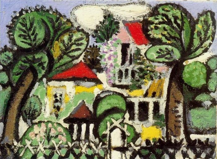 巴勃罗·毕加索 当代油画作品 -  《风景,1933》