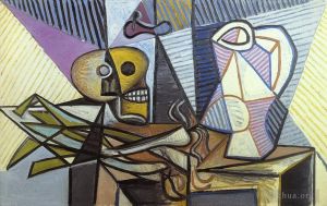 巴勃罗·毕加索的当代艺术作品《Poireaux,Crane,et,Pichet,1945》
