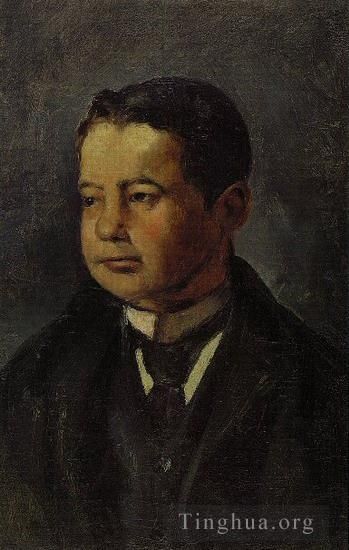 巴勃罗·毕加索 当代油画作品 -  《男人肖像,1899》