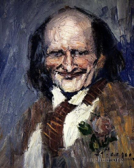 巴勃罗·毕加索 当代油画作品 -  《比比拉果泥的肖像,1901》