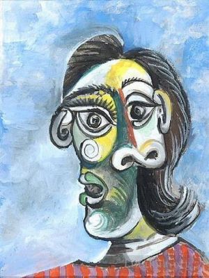 巴勃罗·毕加索的当代艺术作品《多拉·玛尔肖像,4,1937》