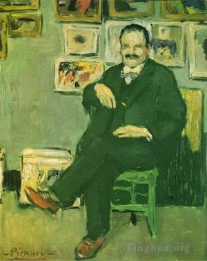 巴勃罗·毕加索的当代艺术作品《古斯塔夫·科奎特肖像安布鲁瓦斯·沃拉德,1901》