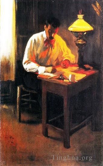 巴勃罗·毕加索 当代油画作品 -  《何塞普·卡尔多纳肖像,1899》