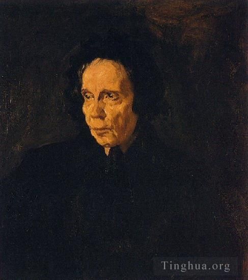 巴勃罗·毕加索 当代油画作品 -  《佩帕的肖像,1896》