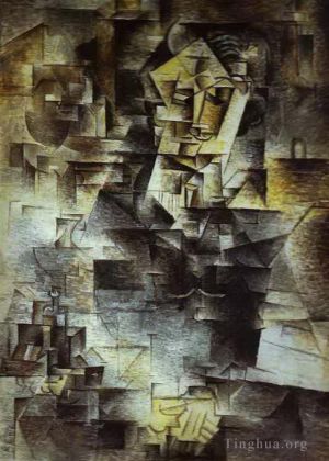 巴勃罗·毕加索的当代艺术作品《丹尼尔·亨利·卡恩韦勒肖像,1910》