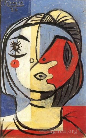 巴勃罗·毕加索 当代油画作品 -  《太特,1926》