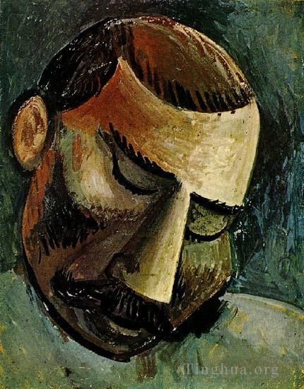 巴勃罗·毕加索 当代油画作品 -  《人类之战,1908》