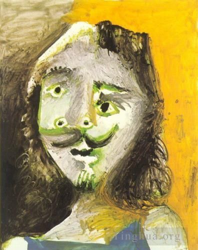 巴勃罗·毕加索 当代油画作品 -  《男士,91971》