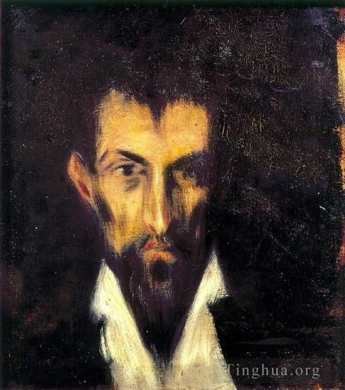 巴勃罗·毕加索 当代油画作品 -  《希腊之人,1899》
