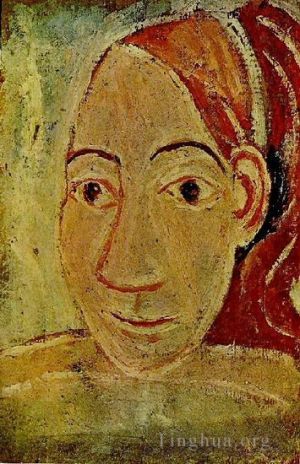 巴勃罗·毕加索的当代艺术作品《女人的脸,1906》