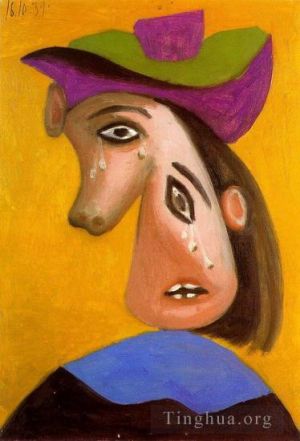 巴勃罗·毕加索的当代艺术作品《胸前的女人,1939》