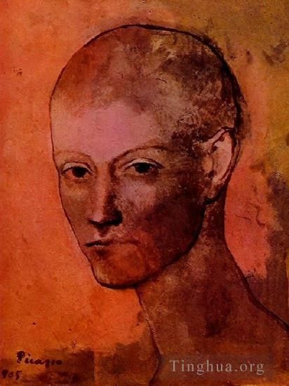 巴勃罗·毕加索 当代油画作品 -  《青年人,1906》