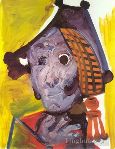 巴勃罗·毕加索 当代油画作品 -  《斗牛士,1970》