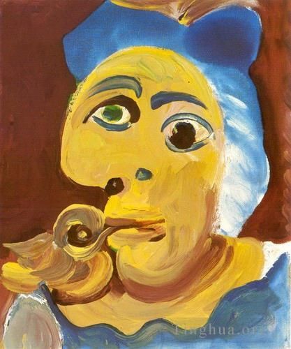 巴勃罗·毕加索 当代油画作品 -  《太特和洛索,1971》