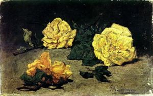 巴勃罗·毕加索的当代艺术作品《三朵玫瑰,1898》