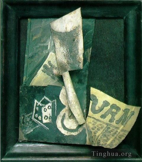 巴勃罗·毕加索 当代油画作品 -  《期刊杂志,1914》