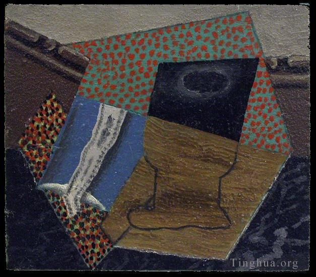 巴勃罗·毕加索 当代油画作品 -  《烟草与烟草,1914》