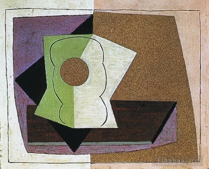 巴勃罗·毕加索 当代油画作品 -  《餐桌上的维尔,1914》
