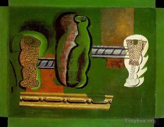 巴勃罗·毕加索 当代油画作品 -  《维尔斯与布特耶,1914》