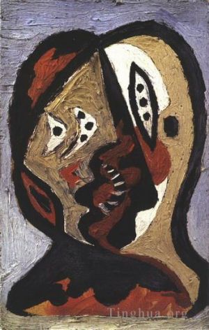 巴勃罗·毕加索的当代艺术作品《面貌,2,1926》