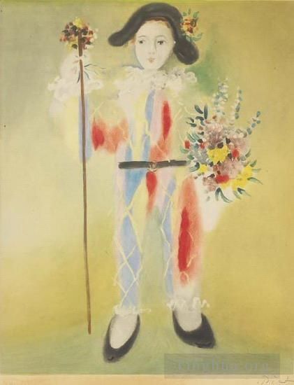 巴勃罗·毕加索 当代各类绘画作品 -  《阿勒昆,1905》