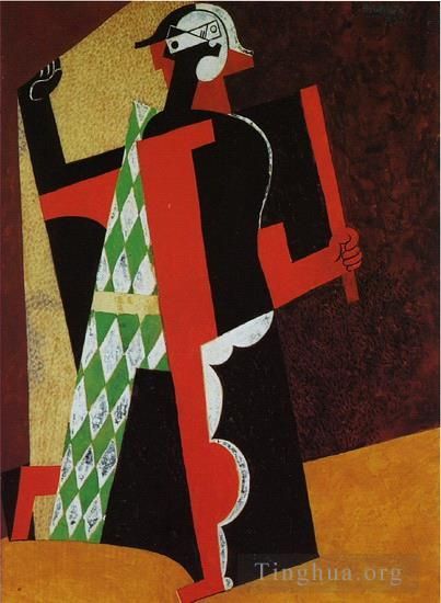 巴勃罗·毕加索 当代各类绘画作品 -  《阿勒昆,1916》
