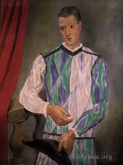 巴勃罗·毕加索 当代各类绘画作品 -  《阿勒昆1918》