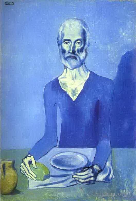 巴勃罗·毕加索 当代各类绘画作品 -  《苦行者,1903》