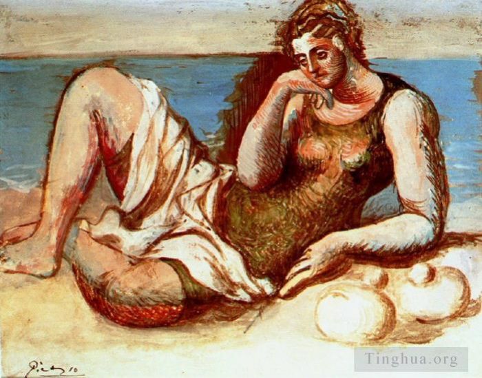 巴勃罗·毕加索 当代各类绘画作品 -  《拜涅斯,1908》