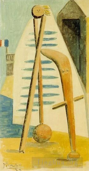 巴勃罗·毕加索 当代各类绘画作品 -  《迪纳尔海滩,1928,年》