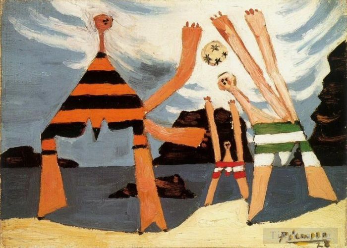 巴勃罗·毕加索 当代各类绘画作品 -  《气球气球,1928》