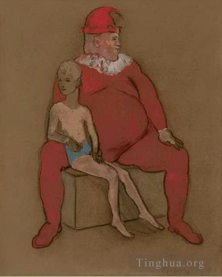 巴勃罗·毕加索作品《《布冯与年轻》杂技演员,1905》