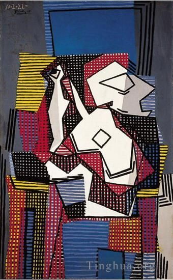 巴勃罗·毕加索 当代各类绘画作品 -  《布泰耶吉他与作曲家,1922》