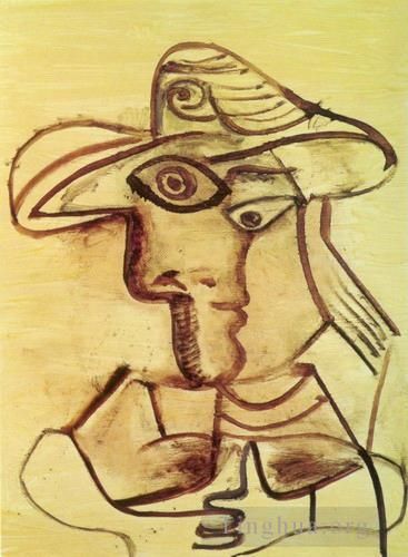 巴勃罗·毕加索 当代各类绘画作品 -  《开头部分胸围,1971,2》