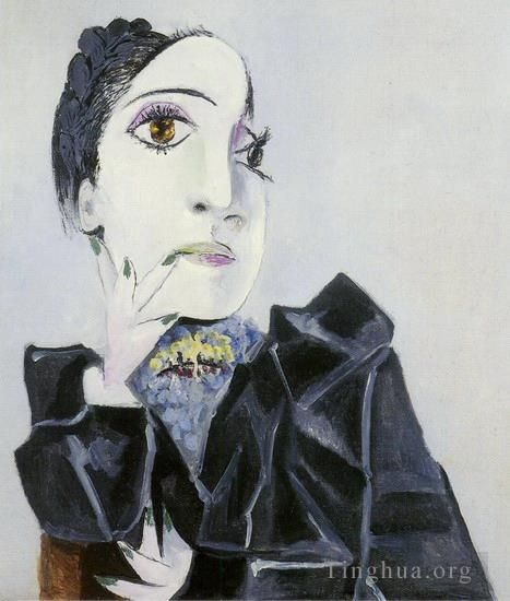巴勃罗·毕加索 当代各类绘画作品 -  《多拉玛尔雕像,1936,2》