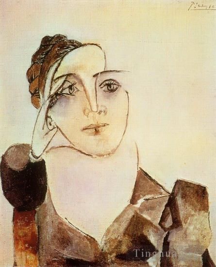 巴勃罗·毕加索 当代各类绘画作品 -  《多拉玛尔胸像,2,1936》