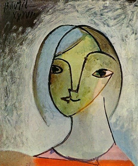 巴勃罗·毕加索 当代各类绘画作品 -  《女性胸围,1929》