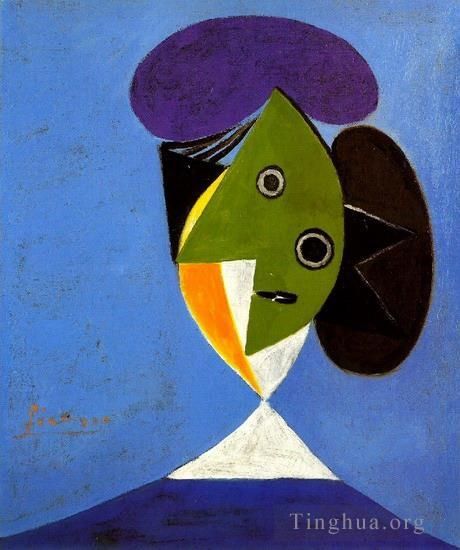 巴勃罗·毕加索 当代各类绘画作品 -  《女性胸围,1935》