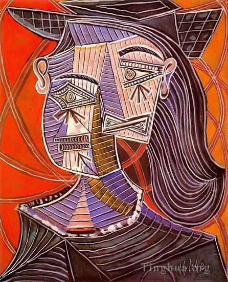 巴勃罗·毕加索 当代各类绘画作品 -  《女性胸围,1939》