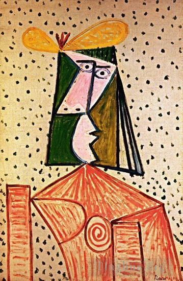 巴勃罗·毕加索 当代各类绘画作品 -  《女性胸围,1944》