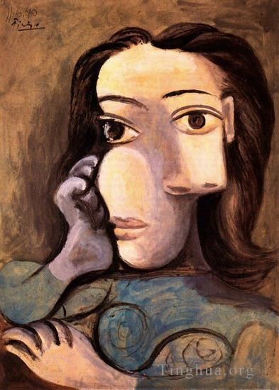 巴勃罗·毕加索 当代各类绘画作品 -  《女性胸围,4,1940》