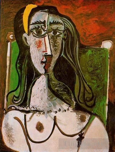 巴勃罗·毕加索 当代各类绘画作品 -  《女性胸围,1960》