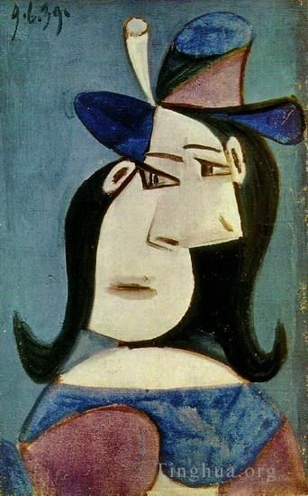 巴勃罗·毕加索 当代各类绘画作品 -  《开头部分的女性胸围,2,1939》