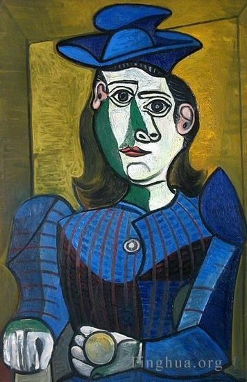 巴勃罗·毕加索 当代各类绘画作品 -  《开头部分的女性胸围,2,1962》