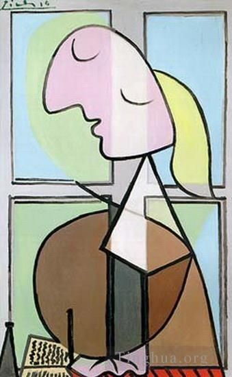 巴勃罗·毕加索 当代各类绘画作品 -  《女性侧面轮廓,1932》